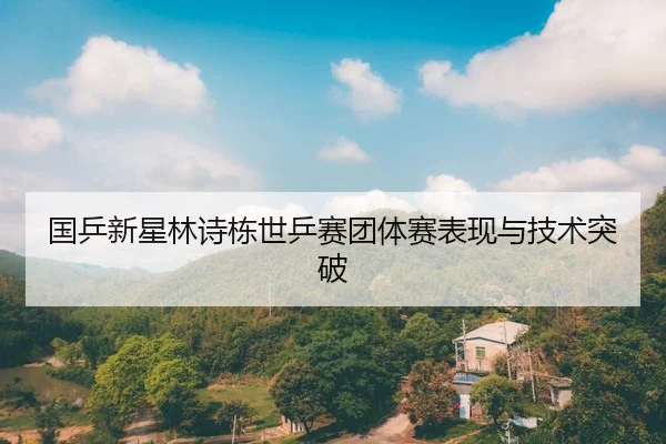 国乒新星林诗栋世乒赛团体赛表现与技术突破